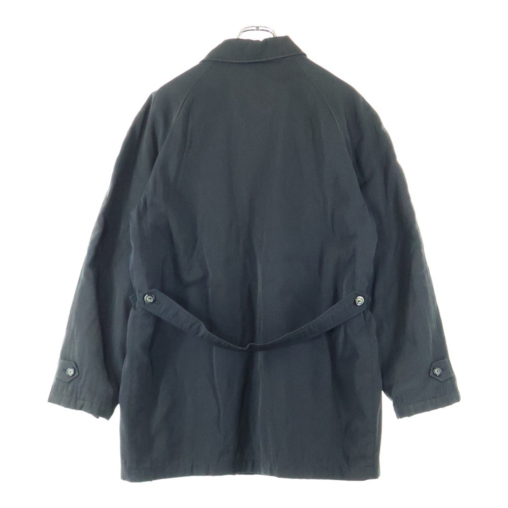 GIORGIO ARMANI(ジョルジオアルマーニ) 裏地キルティングベルト付コート ブラック