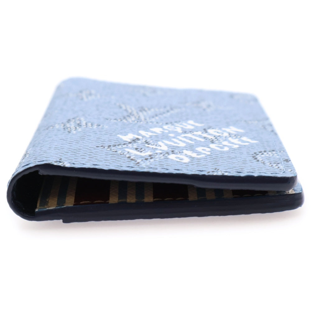 LOUIS VUITTON(ルイヴィトン) モノグラム オーガナイザー ドゥポッシュ フラグメントケース カードケース ライトブルー M14688