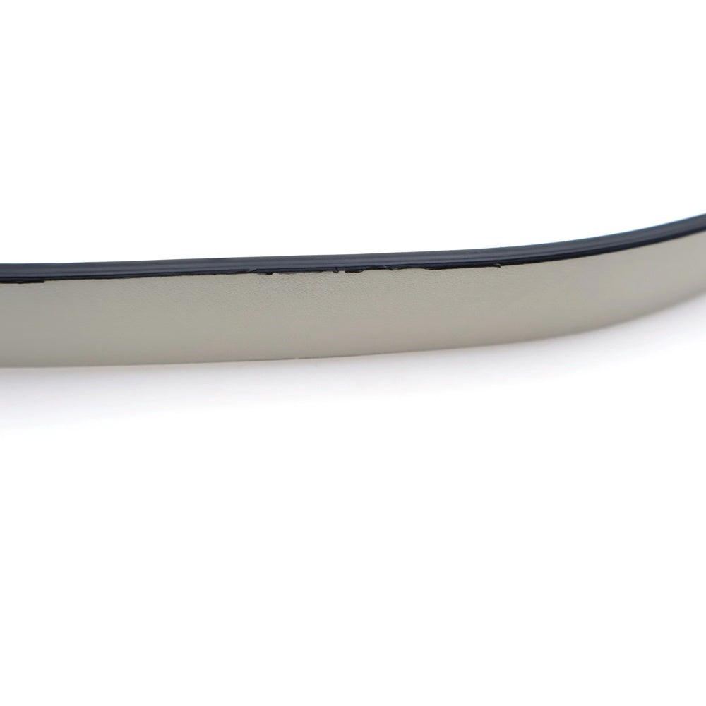 Christian Dior(クリスチャンディオール) CD ロゴ レザーベルト ホワイト×ブラック ゴールド金具