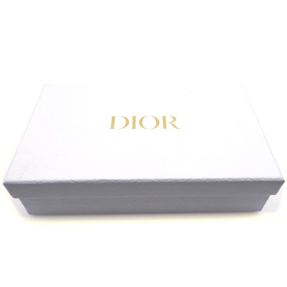 Christian Dior(クリスチャンディオール) CD ロゴ レザーベルト ホワイト×ブラック ゴールド金具