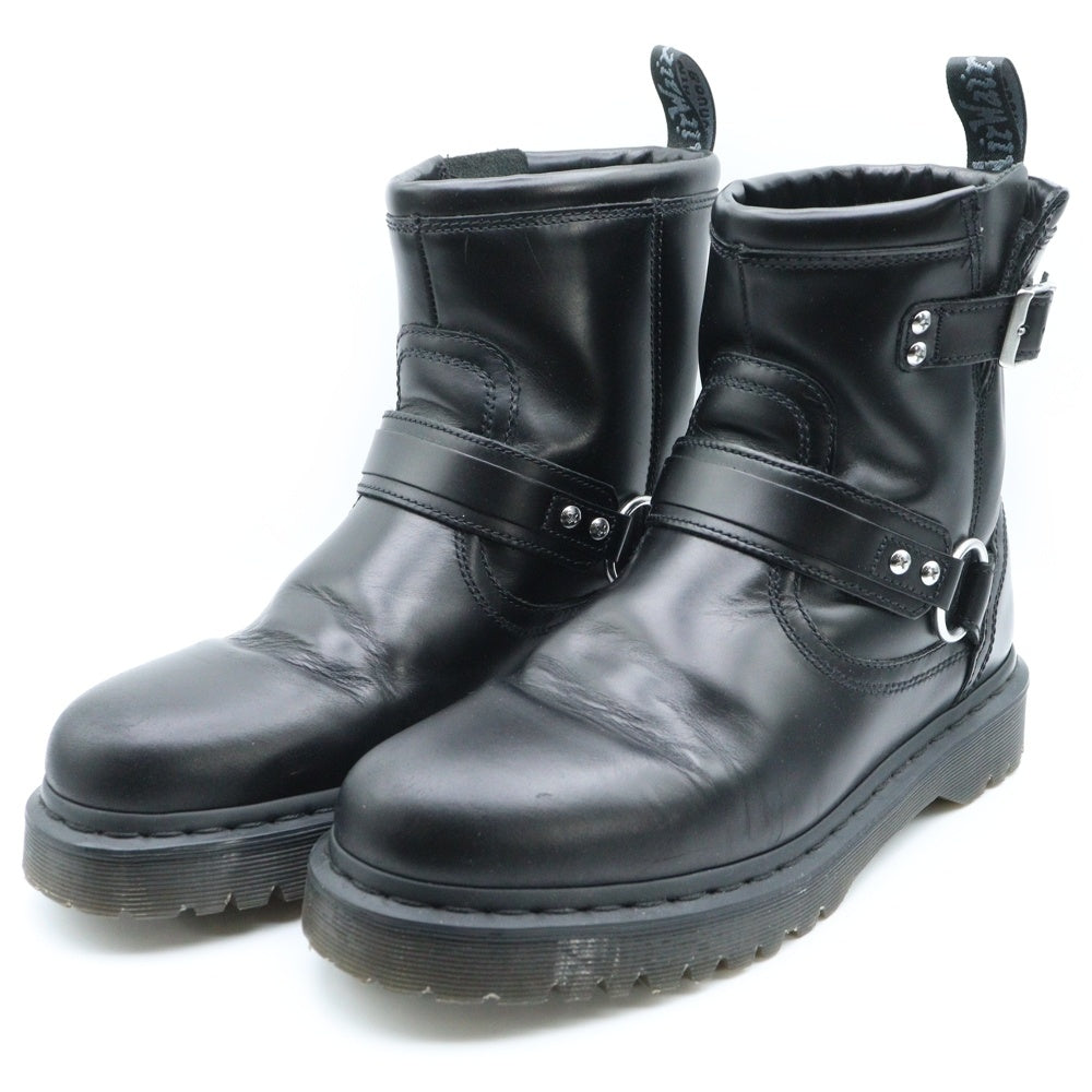 Dr.Martens(ドクターマーチン) ANISTONE HARNESS アニストン ハーネス リング レザー ハイカットシューズ アンクル ショートブーツ ブラック