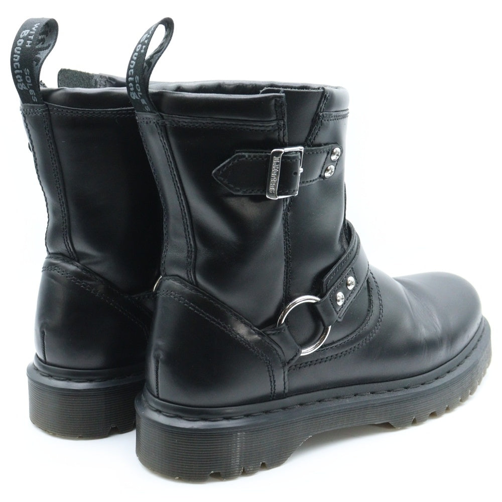 Dr.Martens(ドクターマーチン) ANISTONE HARNESS アニストン ハーネス リング レザー ハイカットシューズ アンクル ショートブーツ ブラック
