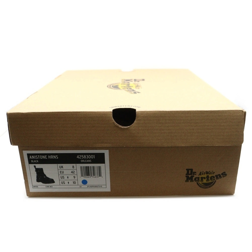Dr.Martens(ドクターマーチン) ANISTONE HARNESS アニストン ハーネス リング レザー ハイカットシューズ アンクル ショートブーツ ブラック
