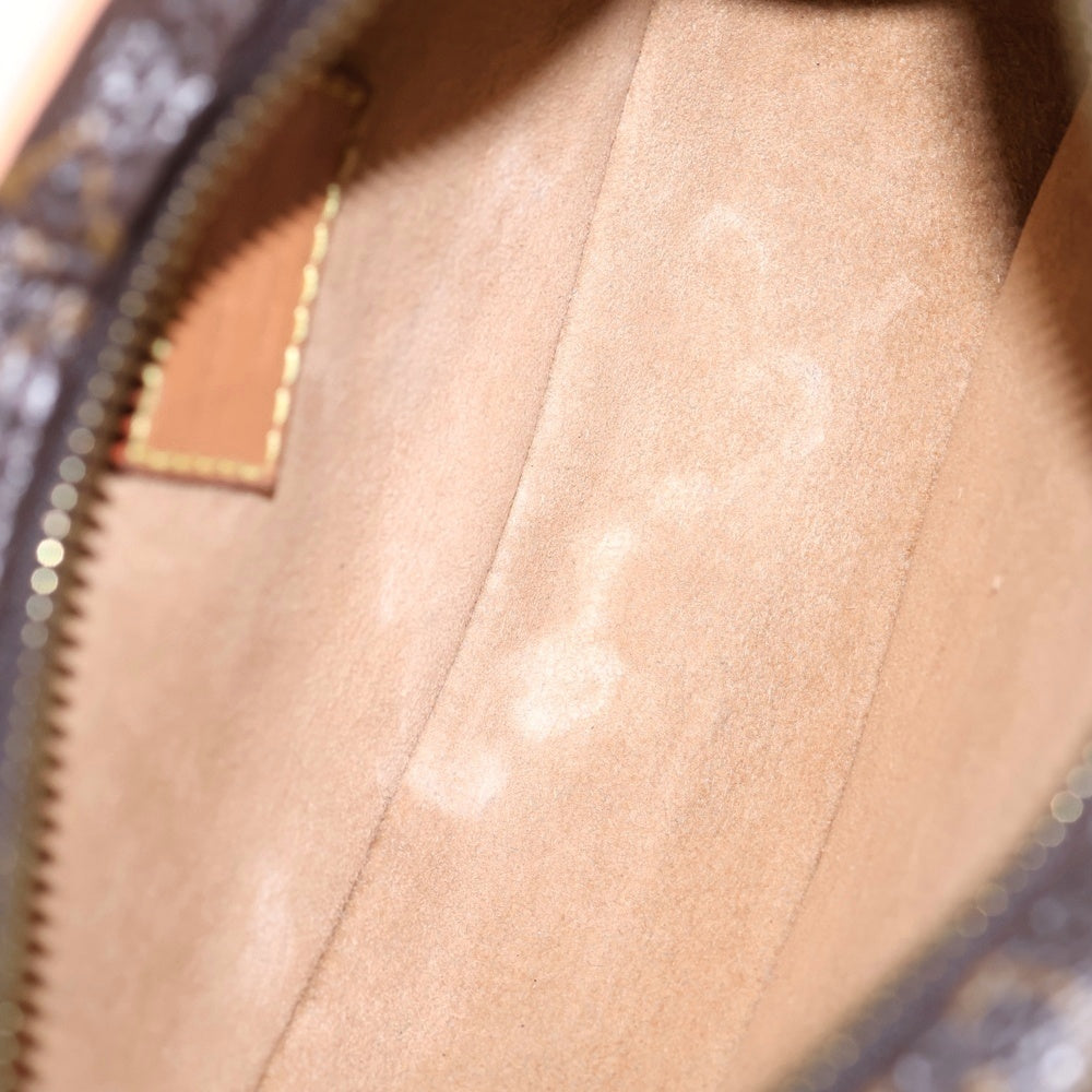 LOUIS VUITTON(ルイヴィトン) モノグラム ループ ショルダーバッグ ミニバッグ ブラウン レザー×PVC M81098 ゴールド金具