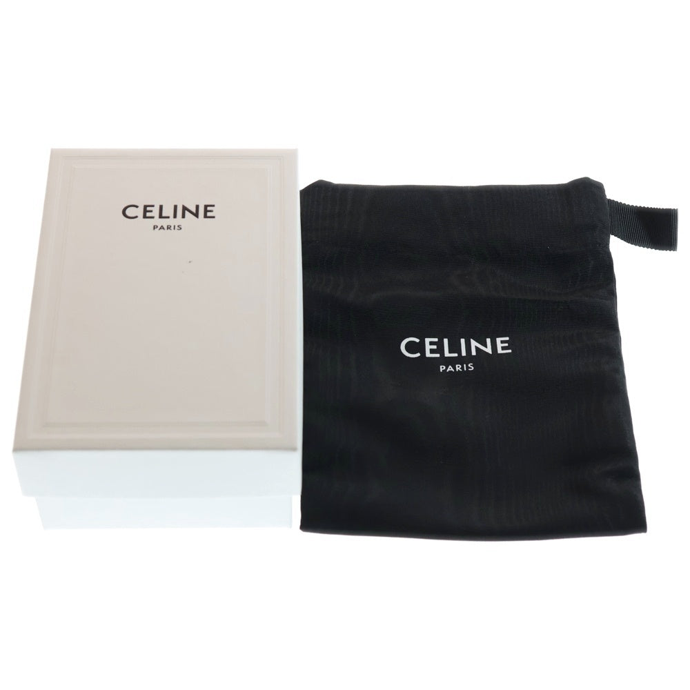 CELINE(セリーヌ) アコーディオン カードケース 財布 コインケース ブラウン レザー ゴールド金具