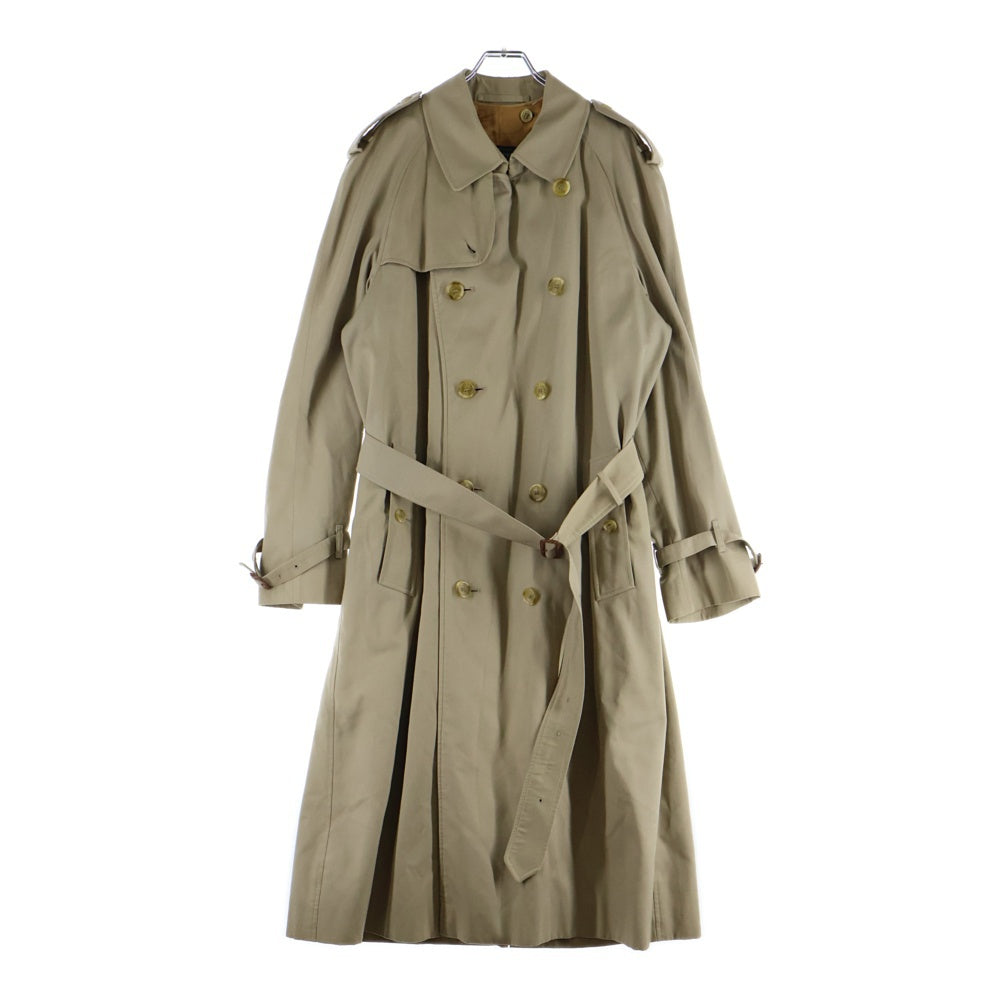 BURBERRY(バーバリー) 裏地ノバチェック総柄 ライナー付き ダブルブレスト トレンチ ロングコート ベージュ