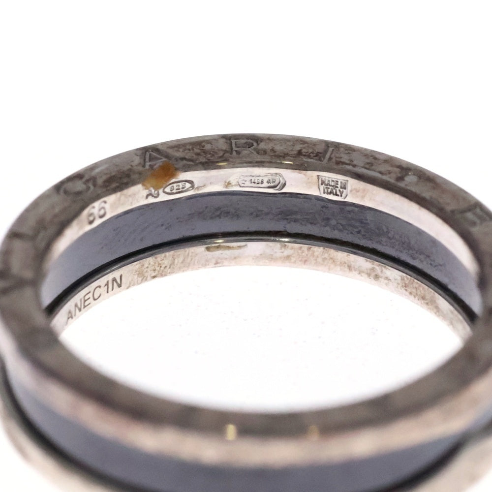 BVLGARI(ブルガリ) ビーゼロワン セーブザチルドレン リング SV925×セラミック #66 指輪 アクセサリー