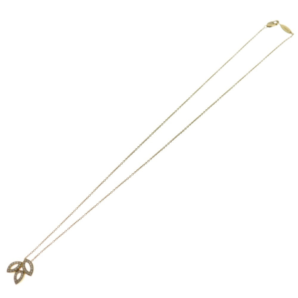 HARRY WINSTON(ハリーウィンストン) リリークラスター ミニ ダイヤネックレス Au750 K18 YG イエローゴールド ペンダント レディース