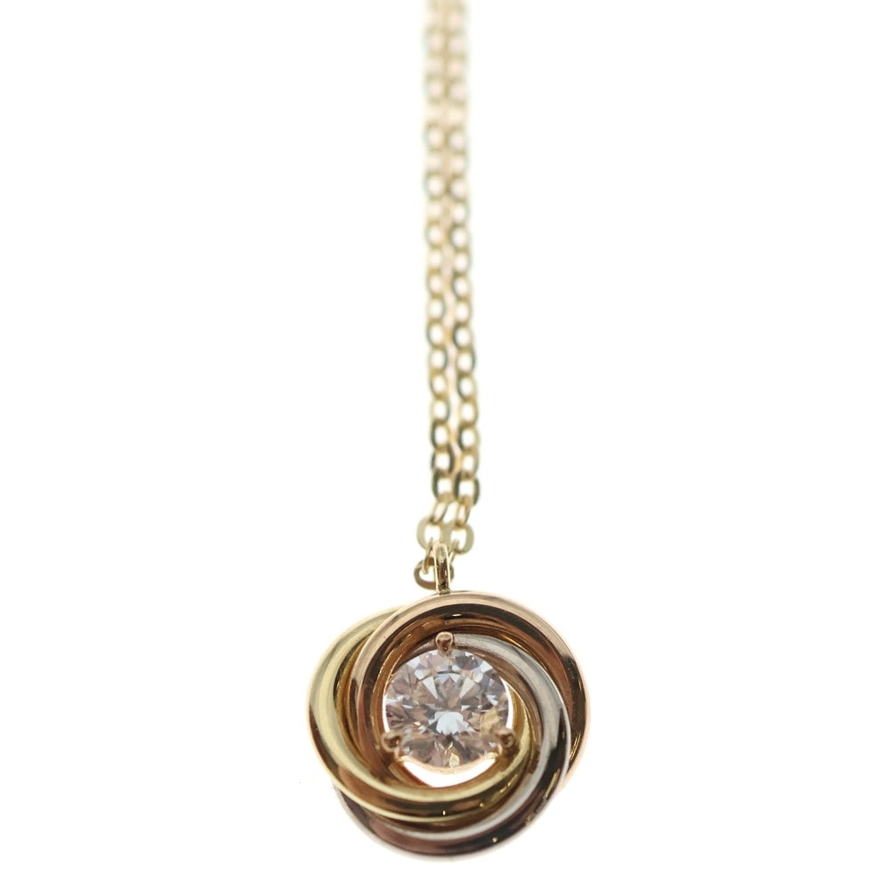 Cartier(カルティエ) トリニティ ダイヤ ネックレス Au750 K18 PG/YG/WG ペンダント レディース