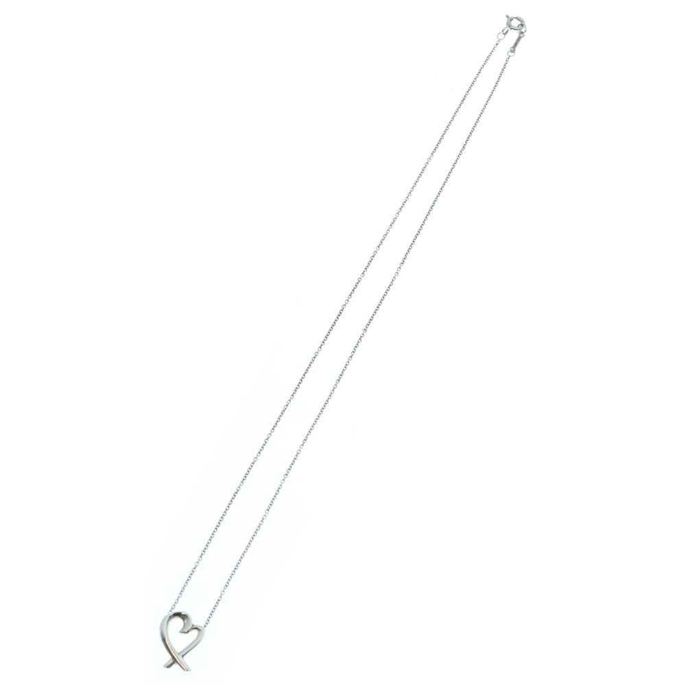 TIFFANY & Co.(ティファニー) ラビングハート ネックレス ペンダント チェーン シルバー Ag925 レディース