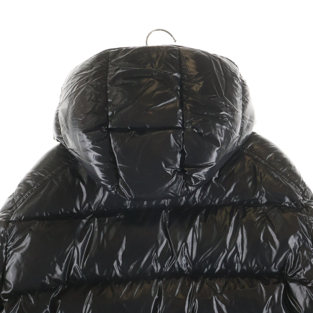 MONCLER(モンクレール) 24AW MAYA マヤ ワッペンロゴ フーデッド ジップアップ ダウンジャケット ブラック J20911A53600 68950