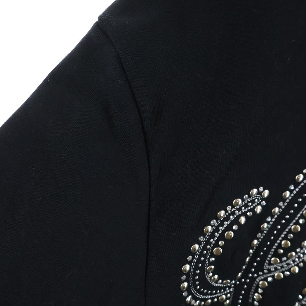 GIVENCHY(ジバンシィ) 23AW スタッズロゴ クルーネック プルオーバー スウェットトレーナー ブラック BMJ0HB3YEU