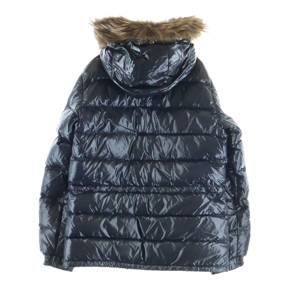 MONCLER(モンクレール) ROD ファー フーデッド ダウンジャケット ブラック 44502/91/68950