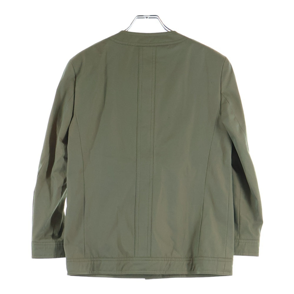 CHANEL(シャネル) コットン ノーカラー セットアップスーツ カーキ レディース