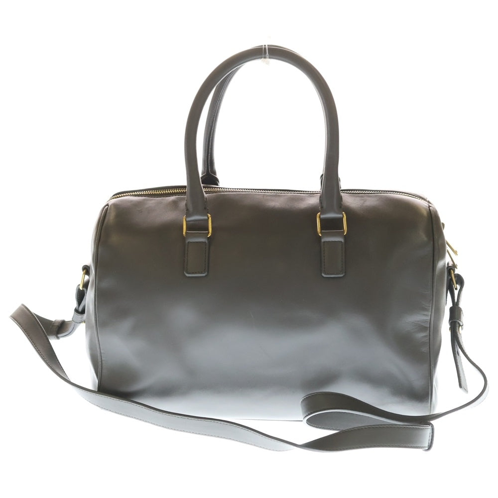 SAINT LAURENT PARIS(サンローランパリ) クラシック ダッフル 2WAY ショルダーバッグ ボストン グレー レザー 322049 レディース