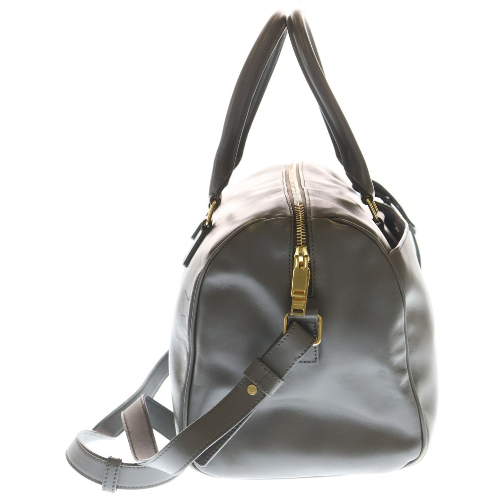 SAINT LAURENT PARIS(サンローランパリ) クラシック ダッフル 2WAY ショルダーバッグ ボストン グレー レザー 322049 レディース