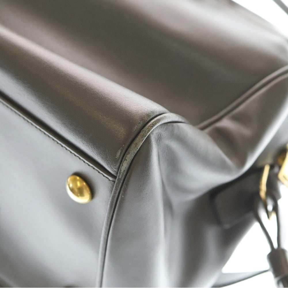 SAINT LAURENT PARIS(サンローランパリ) クラシック ダッフル 2WAY ショルダーバッグ ボストン グレー レザー 322049 レディース