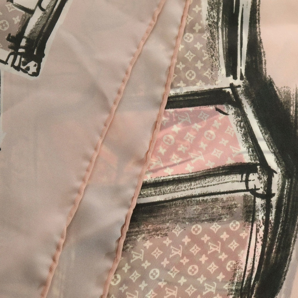 LOUIS VUITTON(ルイヴィトン) カレ・トランク スカーフ ピンク シルク レディース
