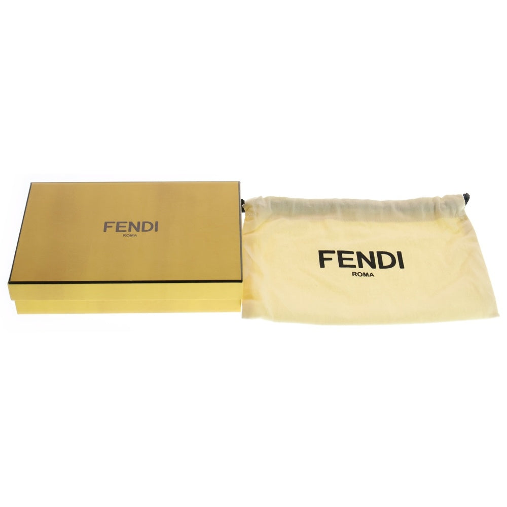 FENDI(フェンディ) コンチネンタル 二つ折り長財布 エンボス シルバー レザー 8M0251 レディース