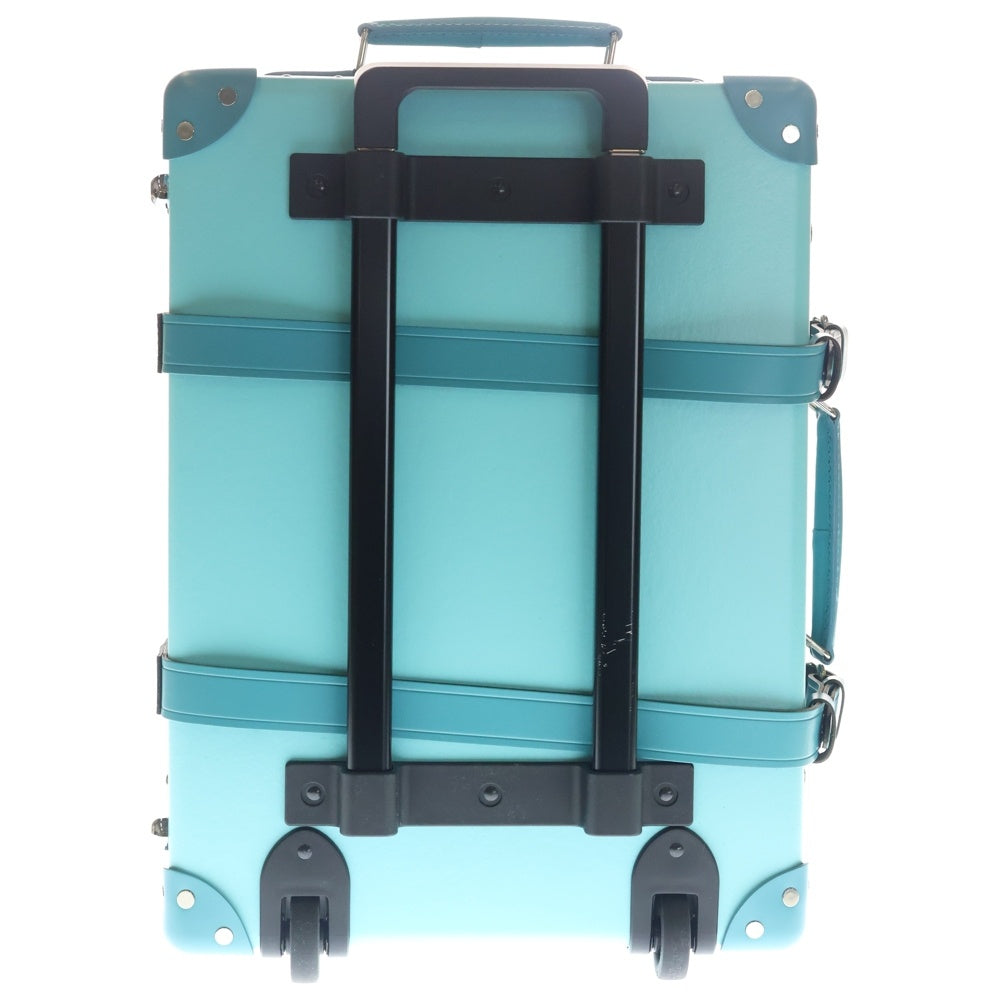 GLOBE-TROTTER(グローブトロッター) ×TIFFANY&Co. ティファニー 18インチ レザー トランク キャリーケース シルバー金具 ライトブルー レディース