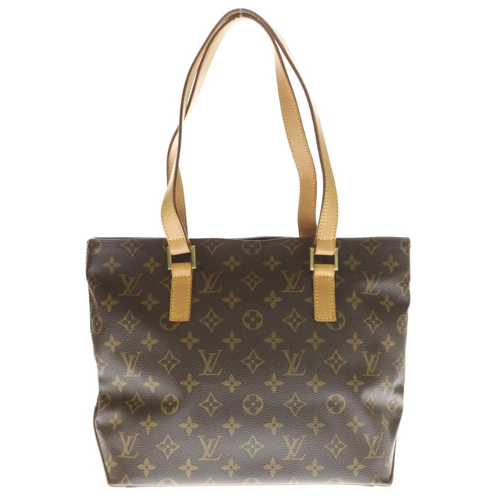 LOUIS VUITTON(ルイヴィトン) モノグラム カバピアノ トートバッグ ハンドバッグ ブラウン レザー×PVC M51148 ゴールド金具 レディース