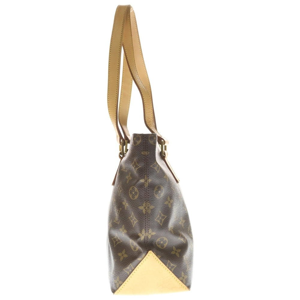 LOUIS VUITTON(ルイヴィトン) モノグラム カバピアノ トートバッグ ハンドバッグ ブラウン レザー×PVC M51148 ゴールド金具 レディース
