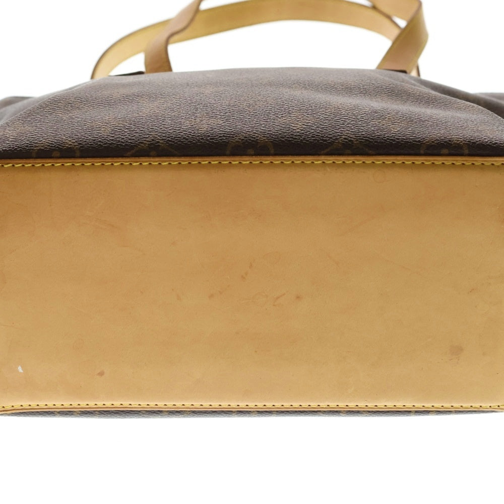 LOUIS VUITTON(ルイヴィトン) モノグラム カバピアノ トートバッグ ハンドバッグ ブラウン レザー×PVC M51148 ゴールド金具 レディース