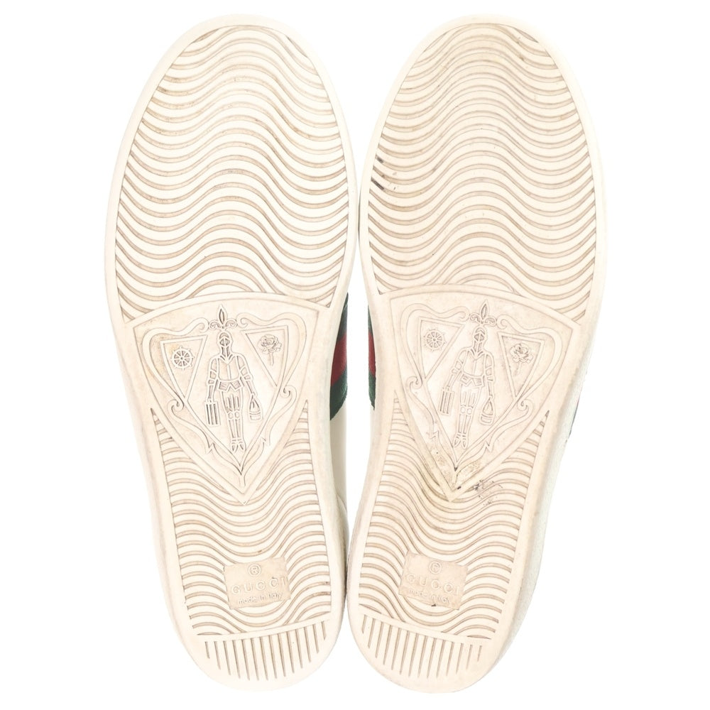 GUCCI(グッチ) エース シェリーライン レザー レースアップ ローカットシューズ スニーカー ホワイト レディース 431942