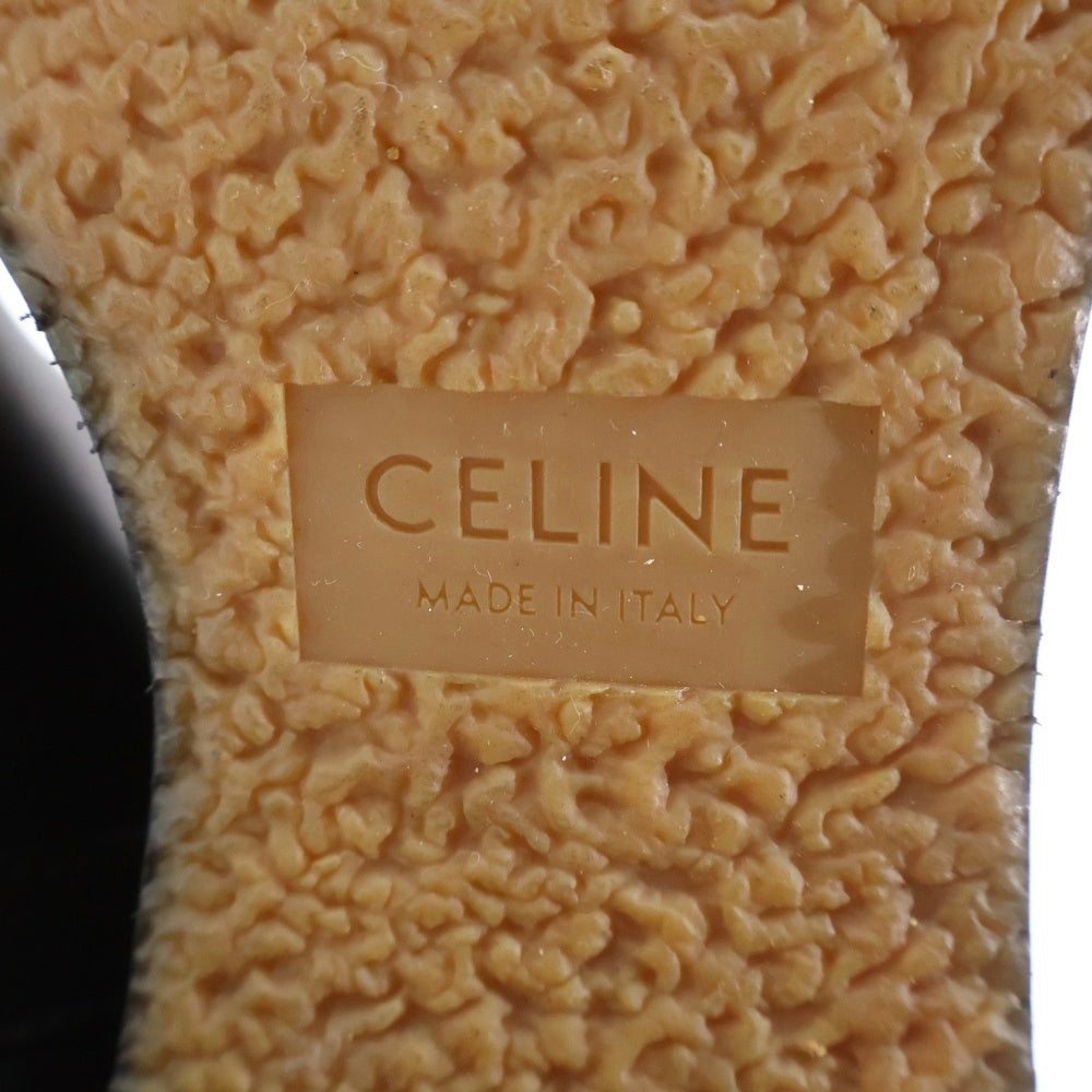 CELINE(セリーヌ) ムートンレザー ボアライニング ロングブーツ ブラック レディース P190009668