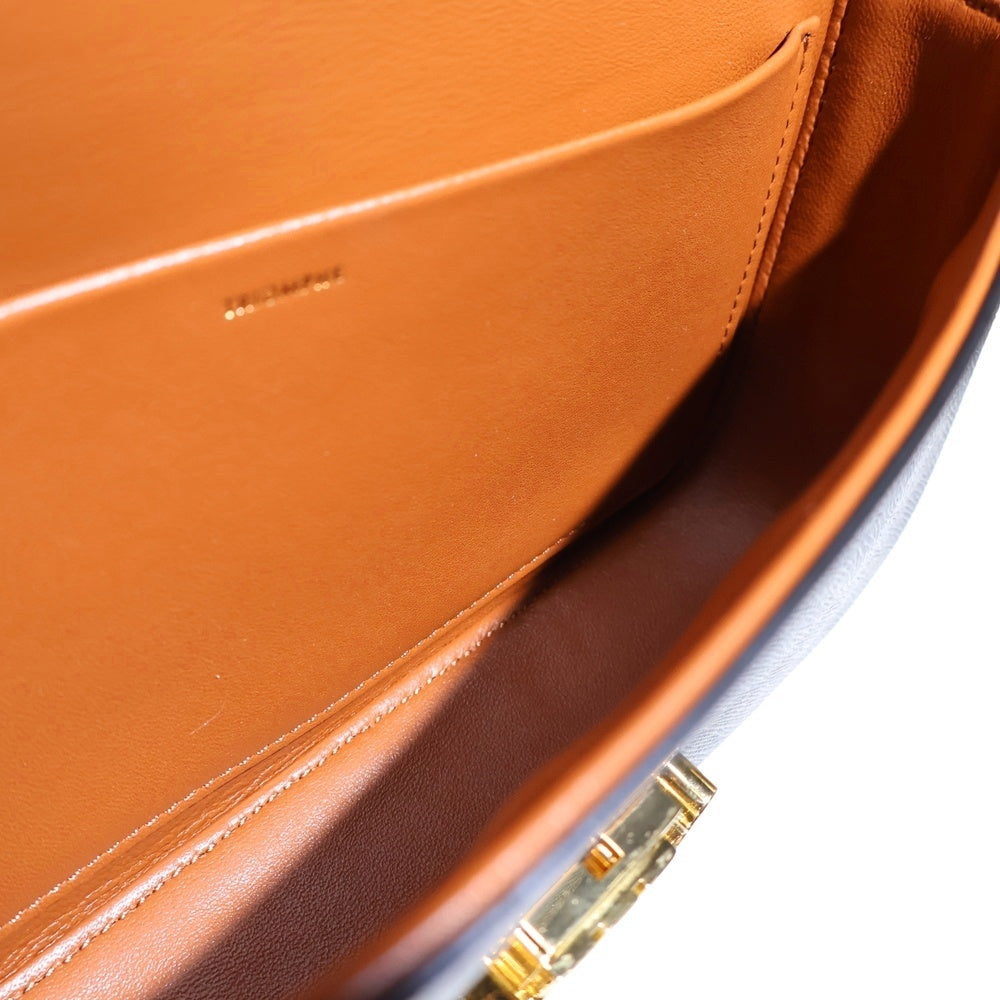 CELINE(セリーヌ) トリオンフ ミニ ショルダーバッグ チェーンバッグ ブラウン レザー 197992DQW04LU ゴールド金具 レディース