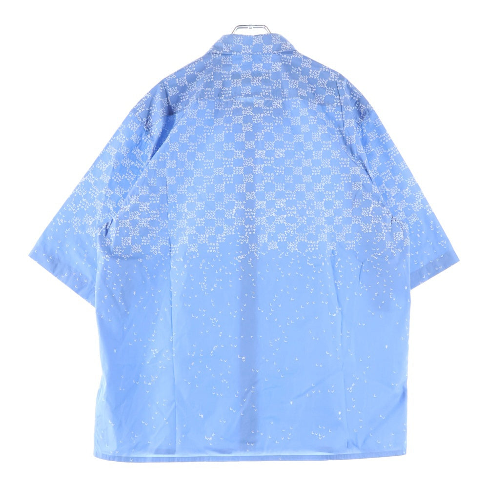 LOUIS VUITTON(ルイヴィトン) 22AW ダミエスプレッド ショートスリーブ 半袖シャツ ライトブルー RM222M NF4 HNS20W
