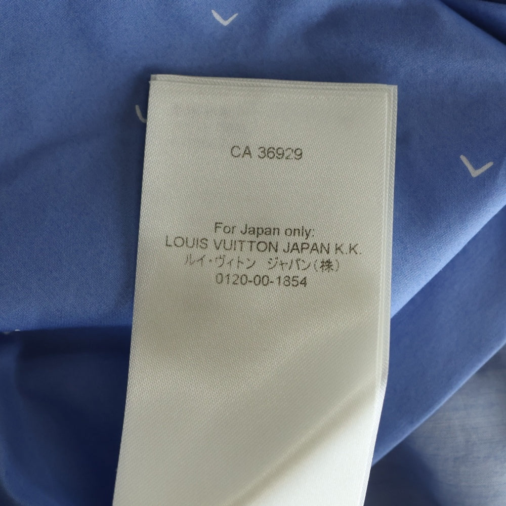 LOUIS VUITTON(ルイヴィトン) 22AW ダミエスプレッド ショートスリーブ 半袖シャツ ライトブルー RM222M NF4 HNS20W