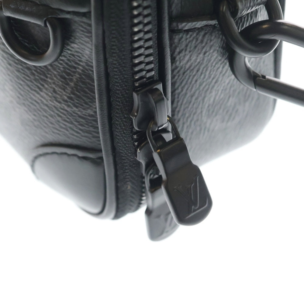 LOUIS VUITTON(ルイヴィトン) モノグラムエクリプス ウェアラブルウォレット ショルダーバッグ ミニバッグ ブラック レザー×PVC M82542 ブラック金具 レディース