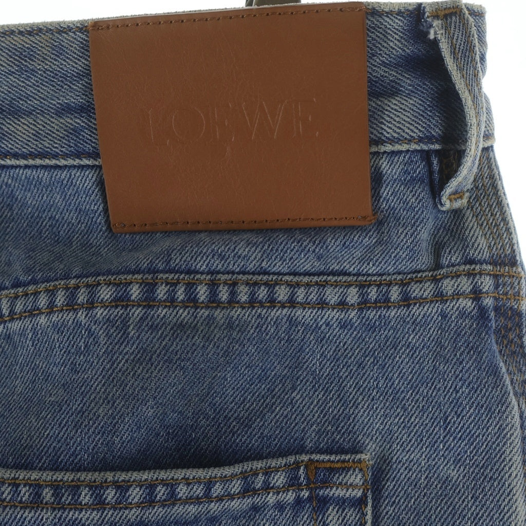 LOEWE(ロエベ) ANAGRAM BAGGY JEANS AF アナグラム ボタンフライ バギーデニム インディゴブルー H526Y11W60