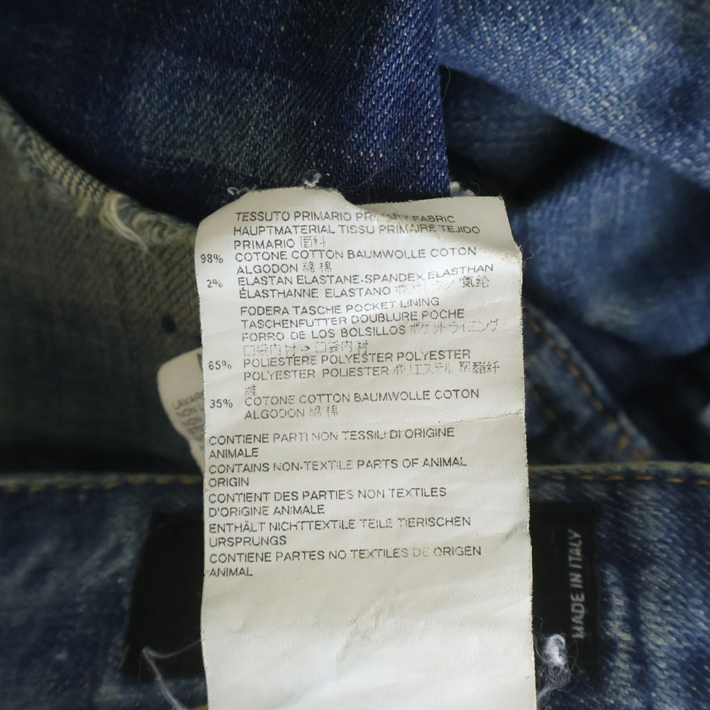DSQUARED2(ディースクエアード) 17SS SKATER JEAN スケータージーンズ ダメージ加工 デニムパンツ インディゴ S74LB0114 S30144