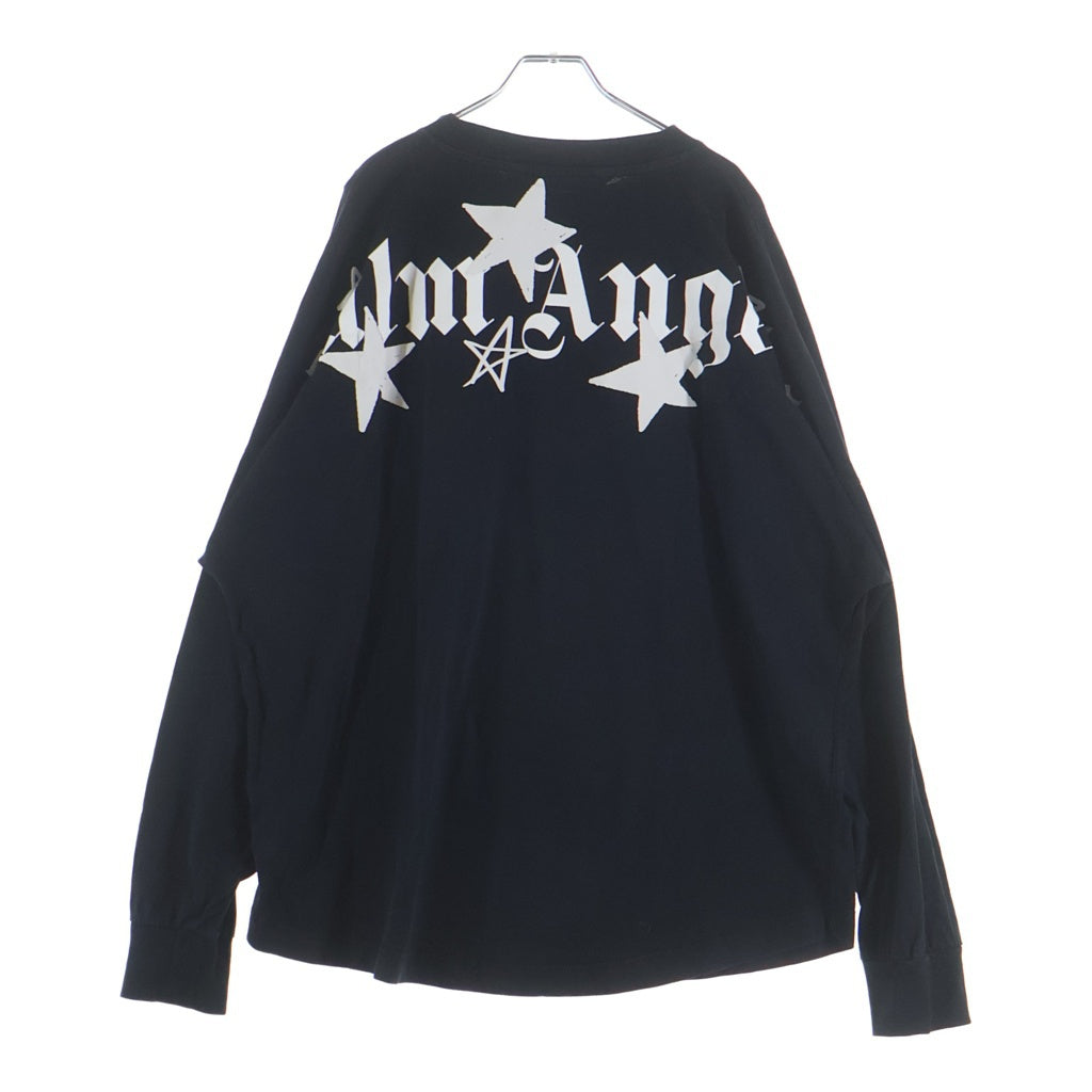 Palm Angels(パームエンジェルス) 21AW シューティングスター 長袖Tシャツ カットソー ブラック PMAB001F21JER002