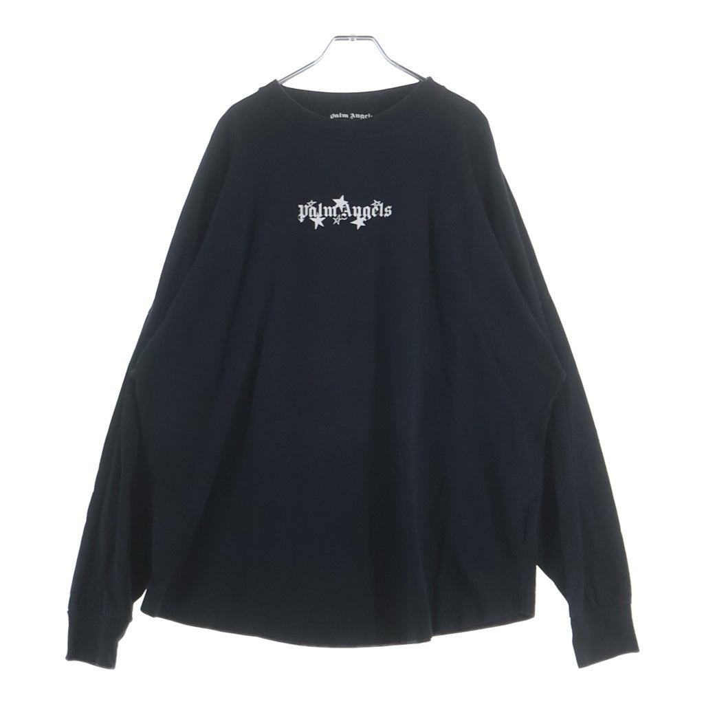 Palm Angels(パームエンジェルス) 21AW シューティングスター 長袖Tシャツ カットソー ブラック PMAB001F21JER002