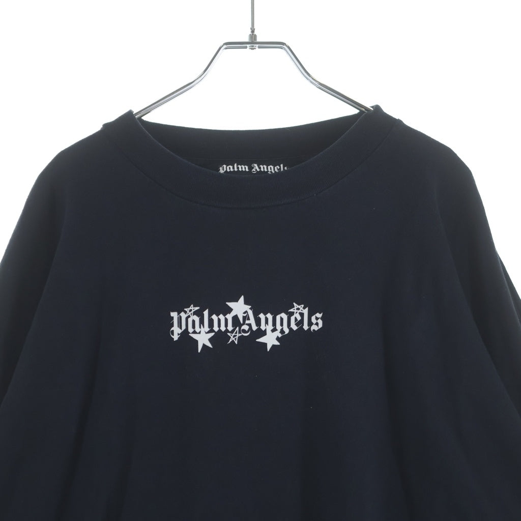 Palm Angels(パームエンジェルス) 21AW シューティングスター 長袖Tシャツ カットソー ブラック PMAB001F21JER002