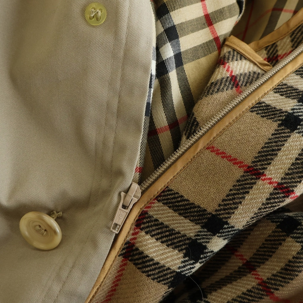 BURBERRY(バーバリー) ノバチェック ロングトレンチコート ベージュ レディース