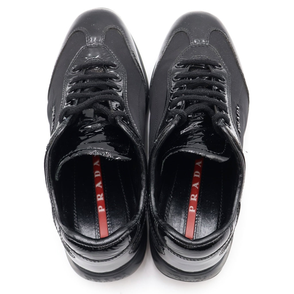 PRADA(プラダ) ローカットスニーカー エナメル ブラック #35 3E5793 レディース