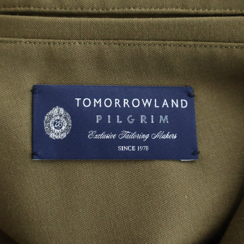 TOMORROWLAND(トゥモローランド) ダブルブレスト ピークドラペル テーラードジャケット カーキ DS006 61-07-14-07004