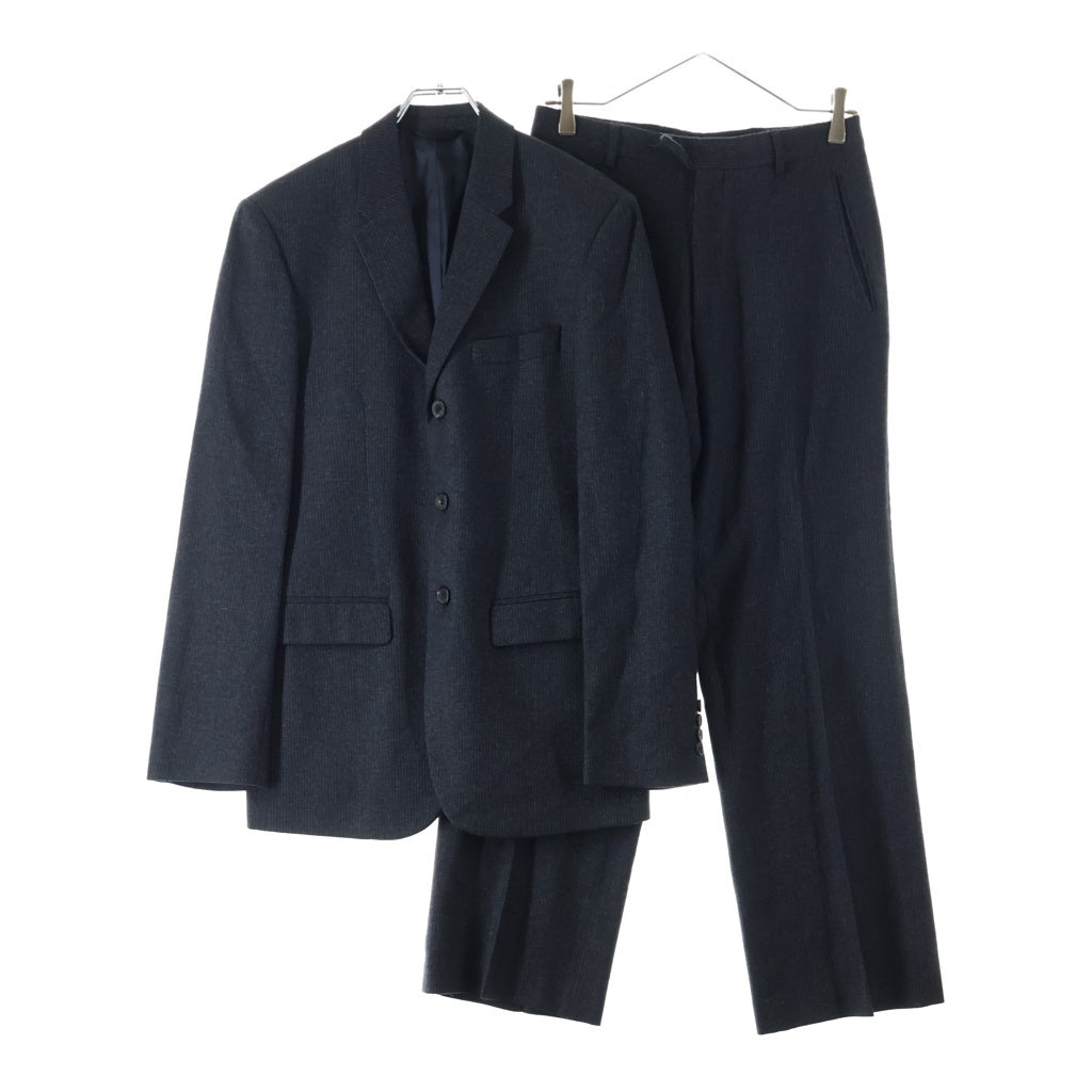 Neil Barrett(ニール バレット) 2Pセットアップ 3ボタン ストライプ テーラードジャケット パンツ グレー ウール #XS