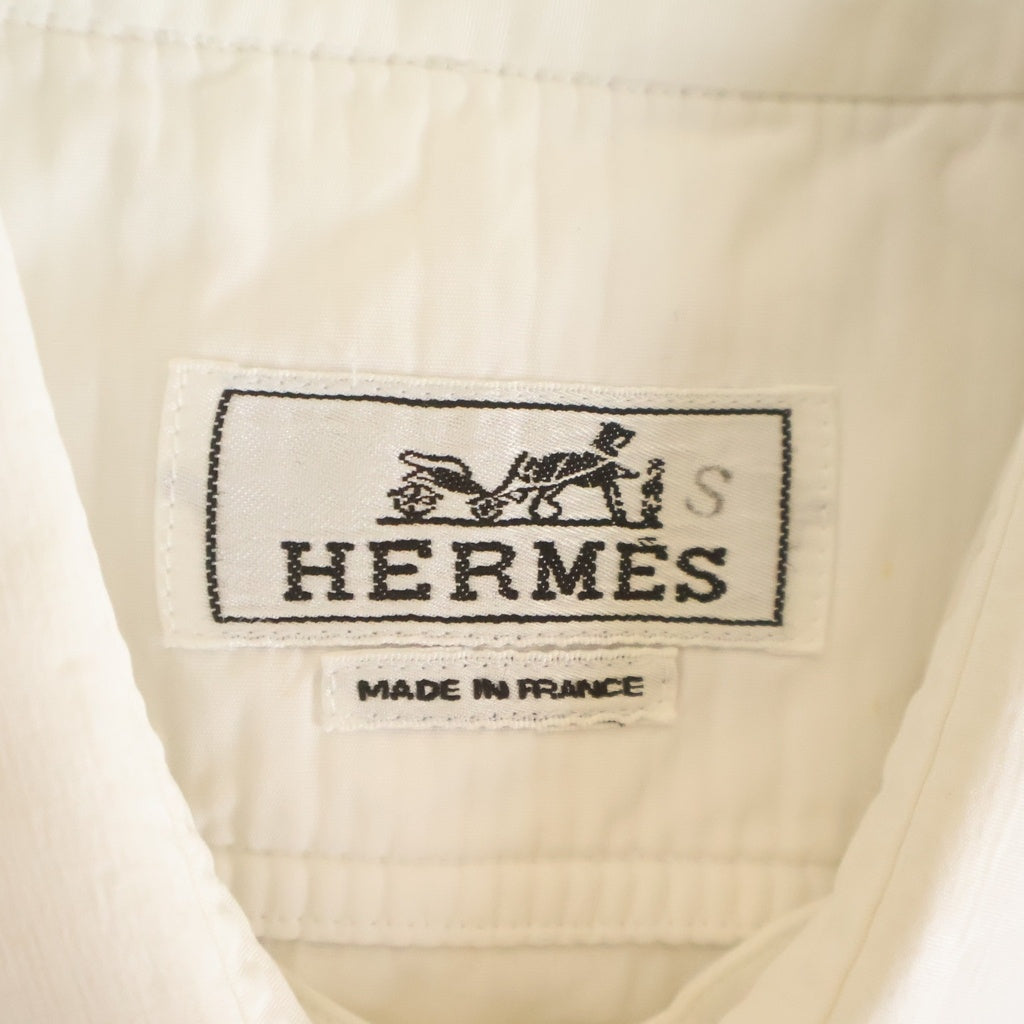 HERMES(エルメス) レイヤードデザイン ドレス 長袖 シャツ ホワイト