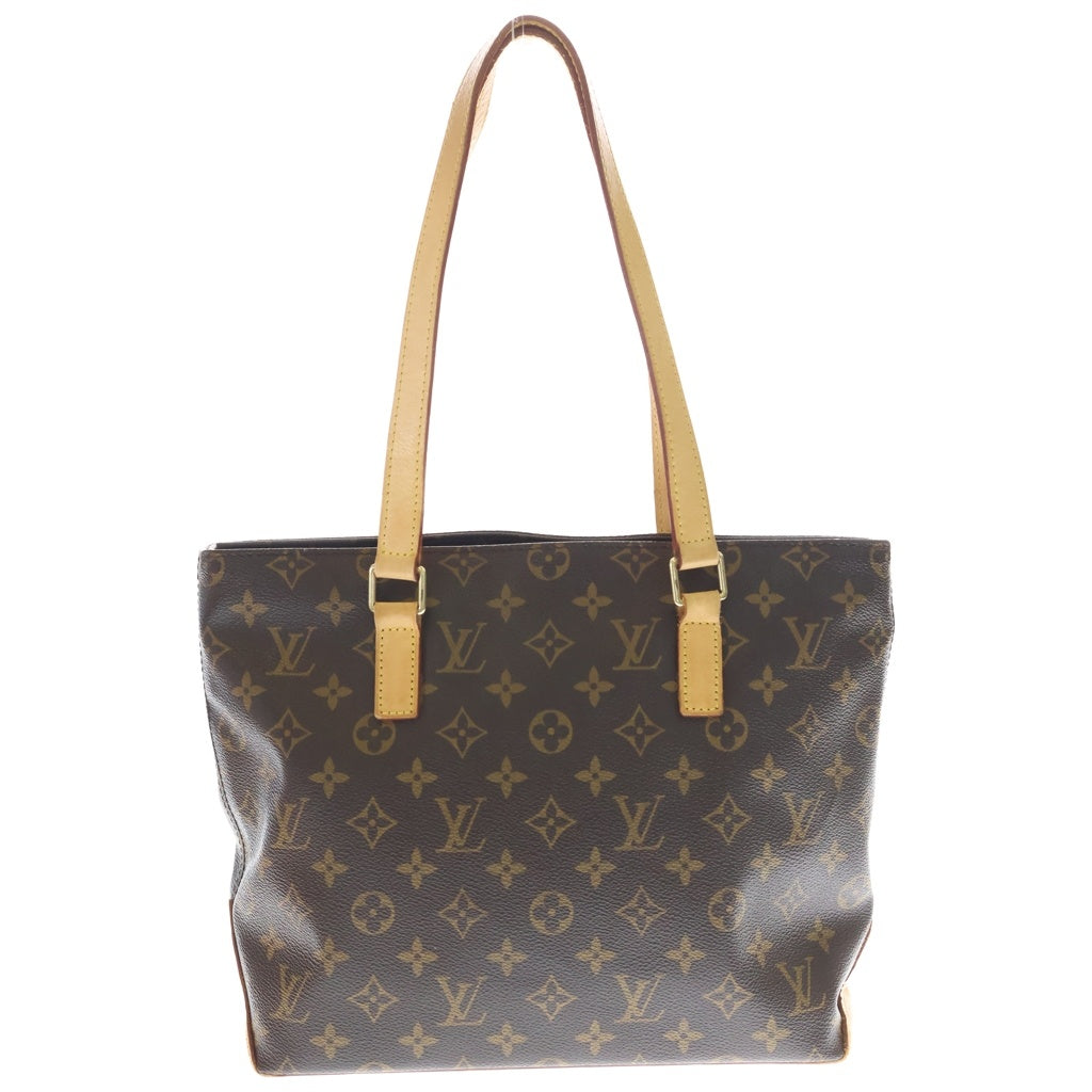 LOUIS VUITTON(ルイヴィトン) モノグラム カバピアノ ハンドバッグ トートバッグ ブラウン レザー×PVC M51148 ゴールド金具 レディース