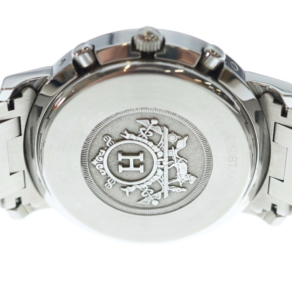 HERMES(エルメス) クリッパー クロノグラフ SS/QZ ステンレス クオーツ クォーツ 腕時計 CL1.920 白文字盤