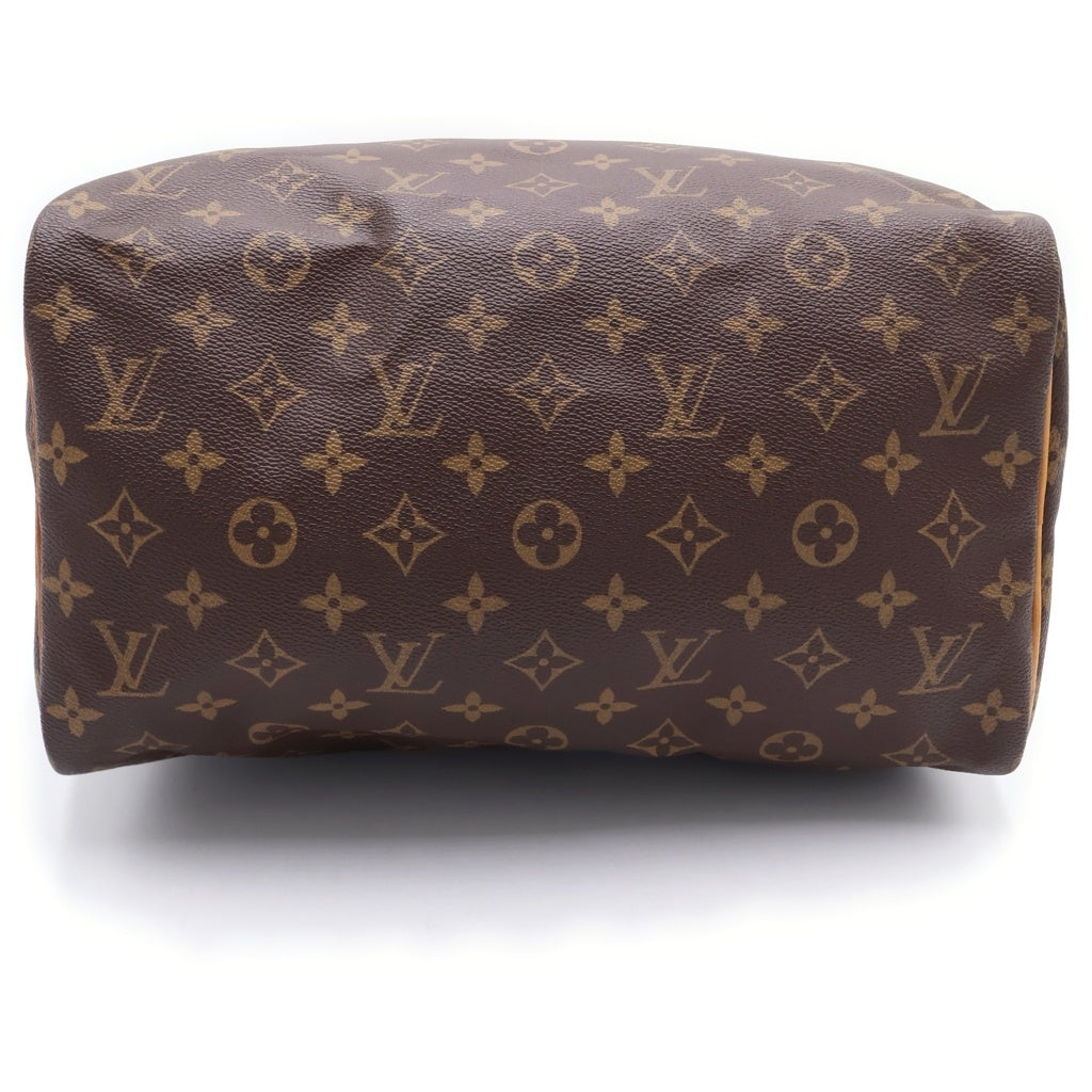 LOUIS VUITTON(ルイヴィトン) モノグラム スピーディ30 ハンドバッグ ゴールド金具 カデナ ブラウン M41526 レディース