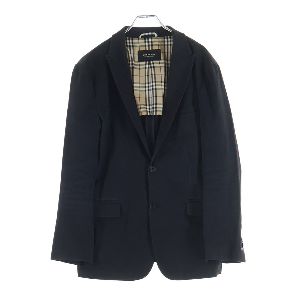 BURBERRY BLACK LABEL(バーバリー ブラックレーベル) ノヴァチェック コットン テーラードジャケット #M ブラック