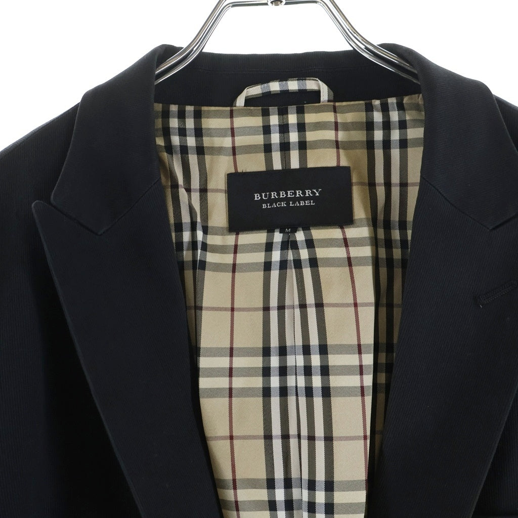 BURBERRY BLACK LABEL(バーバリー ブラックレーベル) ノヴァチェック コットン テーラードジャケット #M ブラック