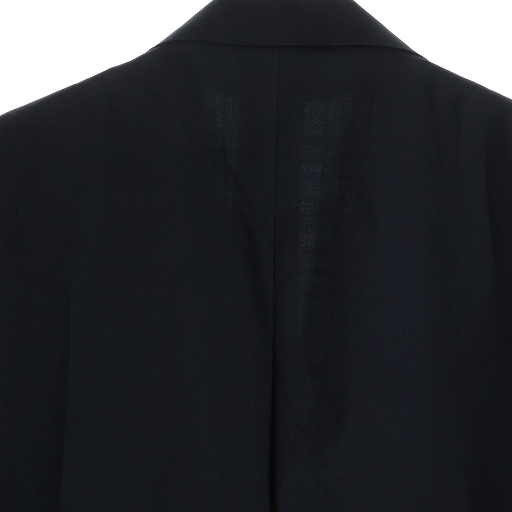 BURBERRY BLACK LABEL(バーバリー ブラックレーベル) ノヴァチェック 銀ボタン ウール テーラードジャケット #S ブラック
