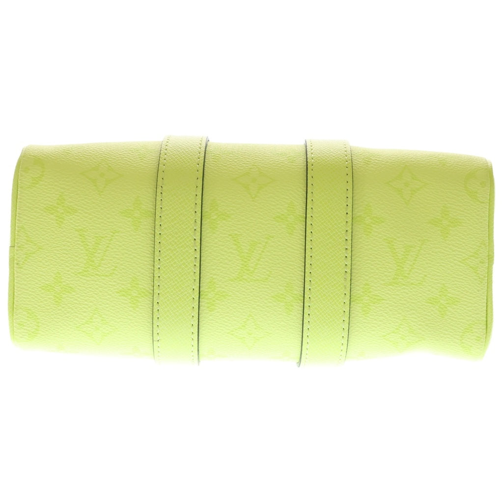 LOUIS VUITTON(ルイヴィトン) キーポルバンドリエール25 タイガラマ PVC レザー 2WAY ハンドバッグ ショルダーバッグ ボストンバッグ M14078 ICタイプ イエロー